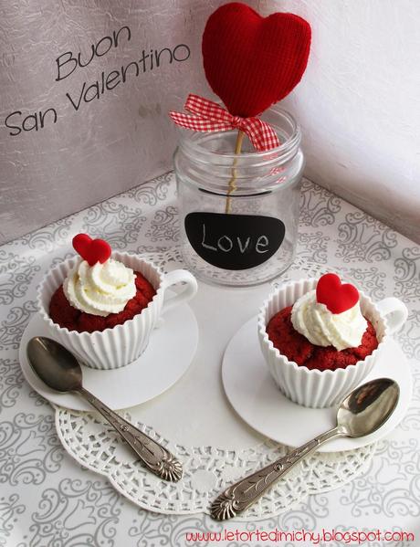 Red Velvet in tazza, Buon San Valentino!