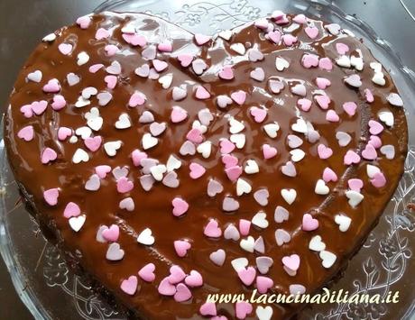 Torta al Cioccolato e Nutella Glassata per San Valentino.. Viva l'Amore Sempre...
