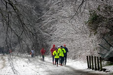 Di corsa sotto la neve...e il fango