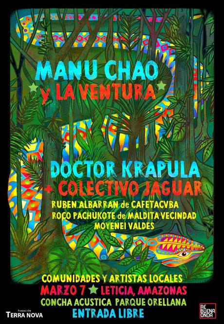 Doctor Krapula e Manu Chao: tour colombiano a sostegno dell'Amazzonia