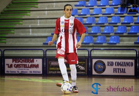 Zomparelli, autrice di un gol della Vis Fondi nella vittoria contro la Briciola calcio a 5 femminile
