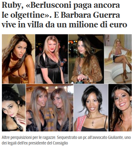 Berlusconi e le Olgettine: quanto costa un harem?