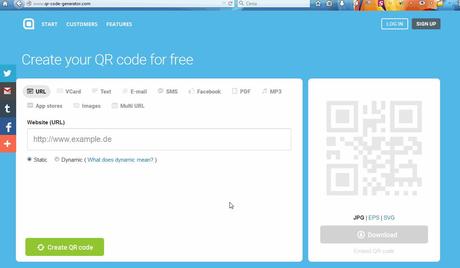 Come generare un QR Code veloce per Smartphone