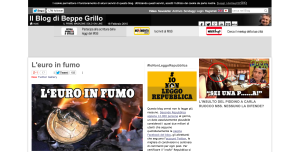 La homepage del Blog di Beppe Grillo (beppegrillo.it)