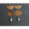 New aztec earrings in gold bronze, and Style tips