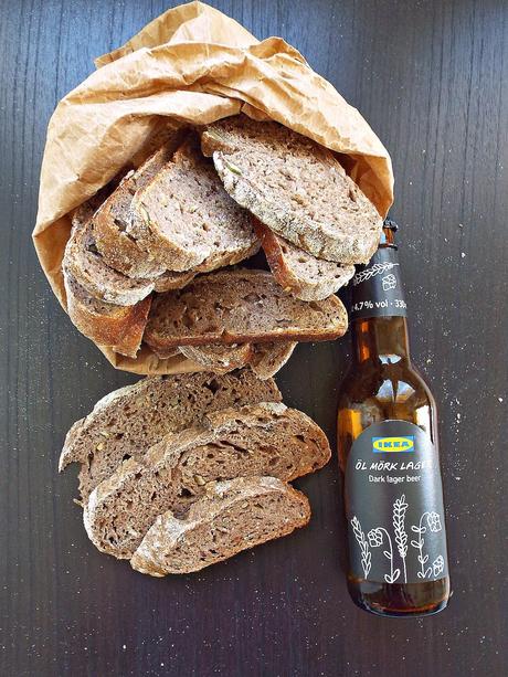 Pane integrale alla birra scusa svedese e semi