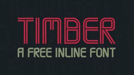 timber font