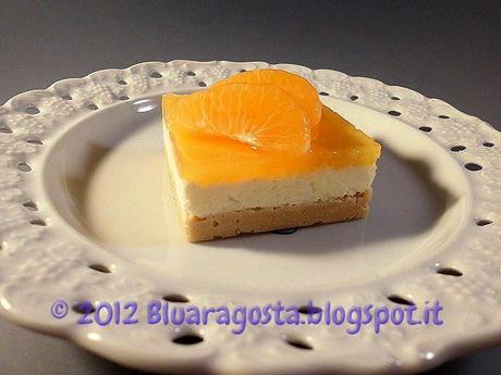 cocco cheesecake con gelatina al mandarino