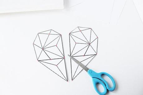 DIY geometric heart string art 02