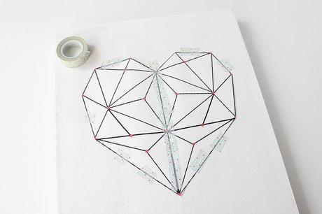DIY geometric heart string art 04