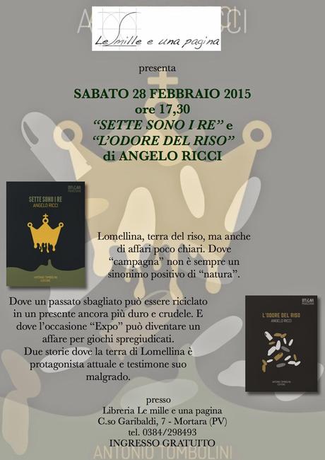 Sette sono i re e L'odore del riso alla libreria Le mille e una pagina Sette sono i re e L'odore del riso alla libreria Le mille e una pagina