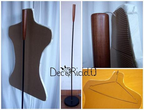 Manichino-espositore fai-da-te, polistirolo e stoffa manichino fai-da-te polistirolo e stoffa 4