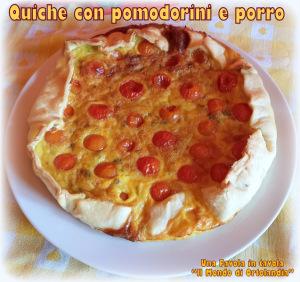 Quiche con pomodorini e porro: accidenti l’antipasto! 20150125_120737
