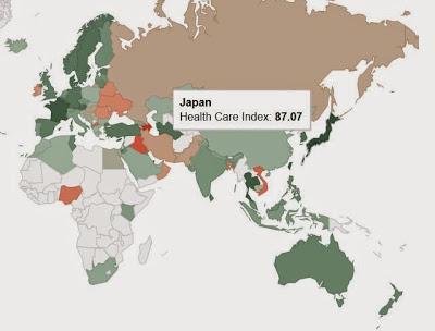 Dove è meglio curarsi, Giappone primo nella classifica 2015