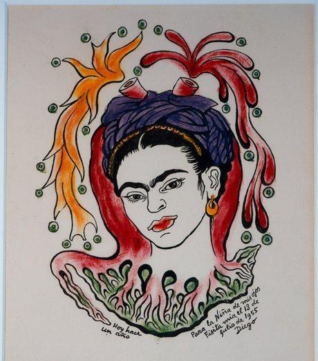 Diego Rivera, Hoy hace un año : Para la niña de mis ojos, fisita mia el 13 do Julio de 1955
