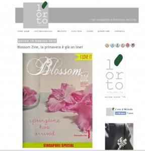 La rivista online Blossom zine piace ! lortodimichelle