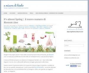 La rivista online Blossom zine piace ! amisura dibimbo