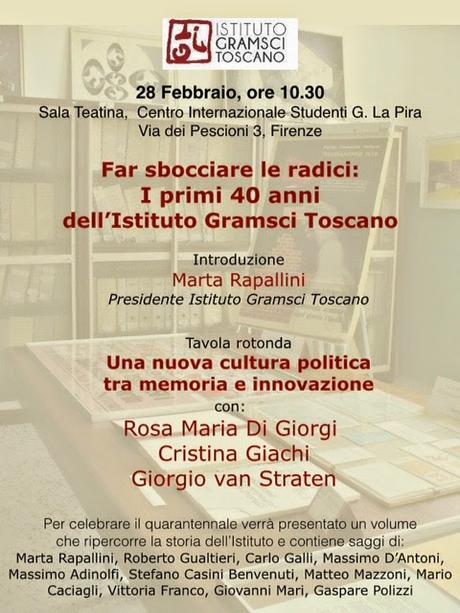 40 candeline per l'Istituto Gramsci Toscano