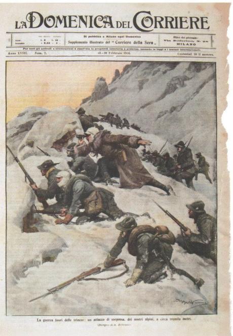 La guerra fuori dalle trincee: un attacco di sorpresa, dei nostri alpini, a circa tremila metri.