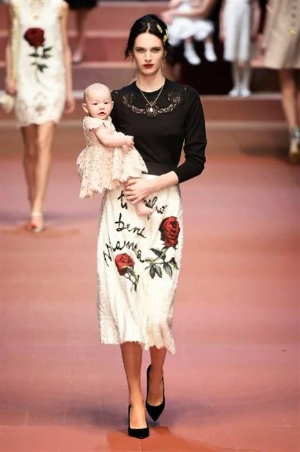 sfilata dolce & gabbana a/i 2015/2016, mamma