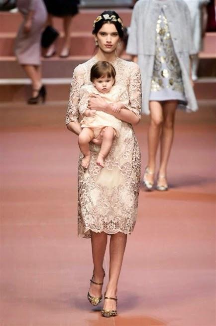 sfilata dolce & gabbana a/i 2015/2016, mamma