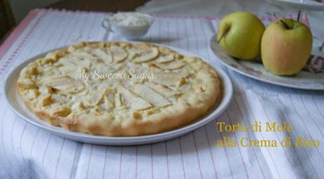 torta di mele alla crema di riso