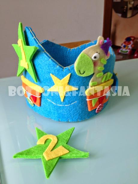 Ecco la coroncina per il primo compleanno di Matteo!