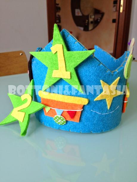 Ecco la coroncina per il primo compleanno di Matteo!