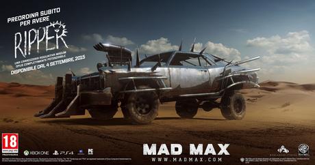 Mad Max uscirà il 4 settembre su PC, PlayStation 4 e Xbox One
