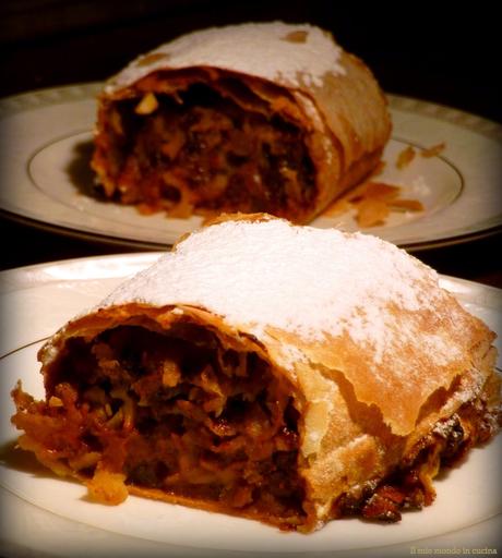 STRUDEL al CIOCCOLATO, mele e MARRON glacés