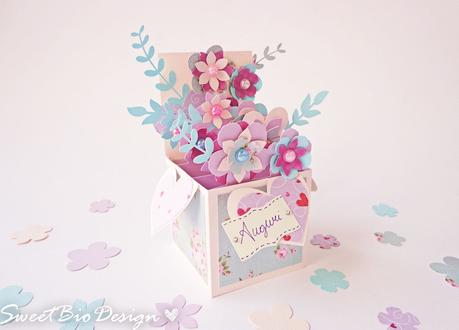 Tutorial Pop-up Card 3D Flowers