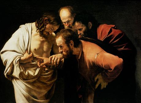 San Tommaso apostolo e la testimonianza dell’arte L’Incredulità di san Tommaso di Caravaggio.