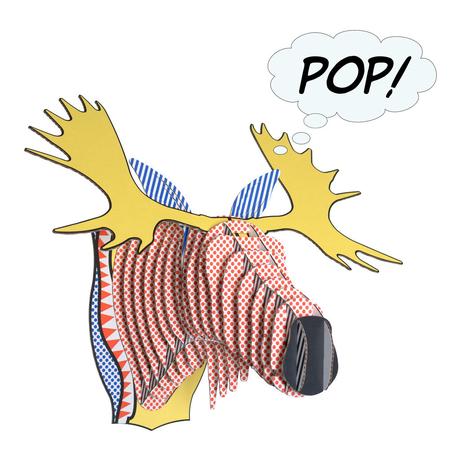 Cardboard Safari: i trofei animal-friendly moose_M_pop_ilovegreen