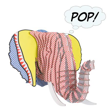 Cardboard Safari: i trofei animal-friendly elephant_M_pop_ilovegreen