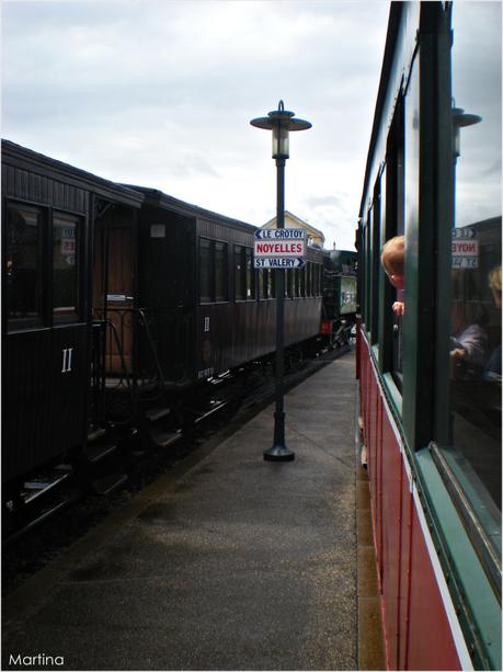 Su un treno a vapore verso Saint-Valery-sur-Somme.