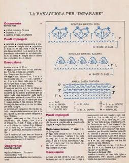 A gentile richiesta...Schemi di bavaglini all'uncinetto per Margherita / Crochet bibs charts for babies