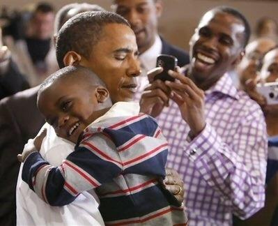 Obama hugs