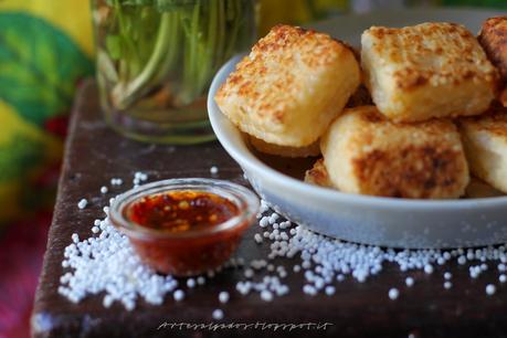 Dadinho de Tapioca Cubetto di Tapioca con Formaggio Coalho di Rodrigo Oliveira