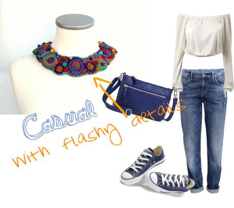 Casual with flashy details