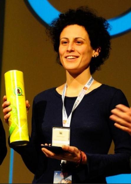 Elisa Nicoli nel corso di una premiazione ufficiale
