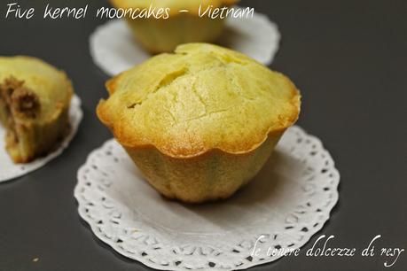 Le five kernel mooncakes  del Vietnam (Bánh Nướng Nhân Phô Mai)