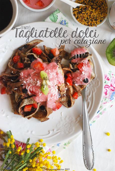 Tagliatelle dolci per colazione | Sweet fettuccine for breakfast