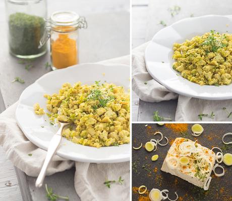 Tofu strapazzato LatoKitchen.ricetta vegan.Tofu strapazzato tris