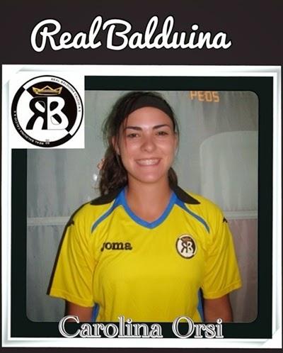 Carolina Orsi, bomber del Real Balduina calcio a 5 femminile. Doppietta contro la Briciola