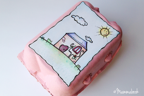 Tutorial: casetta nelle scatole delle uova (prima parte) – DIY dollhouse in a eggbox (part 1)