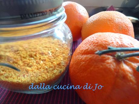 Polvere d'arance essiccate