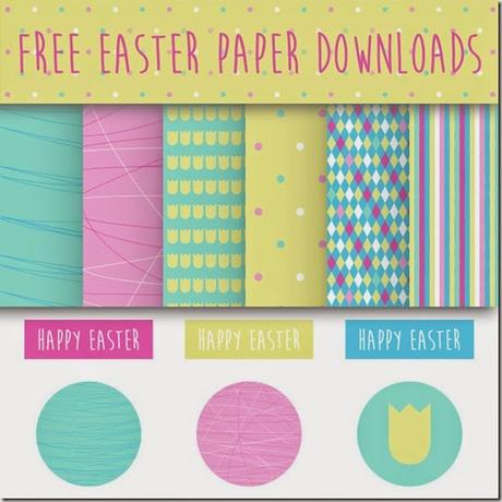 carte pasqua stampabili gratis - free easter paper download