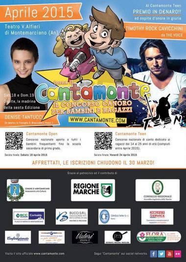 Comunicato: Aperte le iscrizioni ai concorsi canori nazionali Cantamonte Open concorso