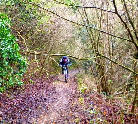 Mtb with wind and misty rain (22/3, 2015)