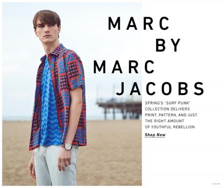 Marc by Marc Jacobs Uomo Primavera 2015 Shopping Look Book Oriente Dane Gryphon OShea 001 800x668 Marc by Marc Jacobs è preso alla spiaggia